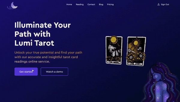 Cover of the 'Unveiling the Future: Experience Interactive Tarot Card Readings Powered by AI Technology' blog post
